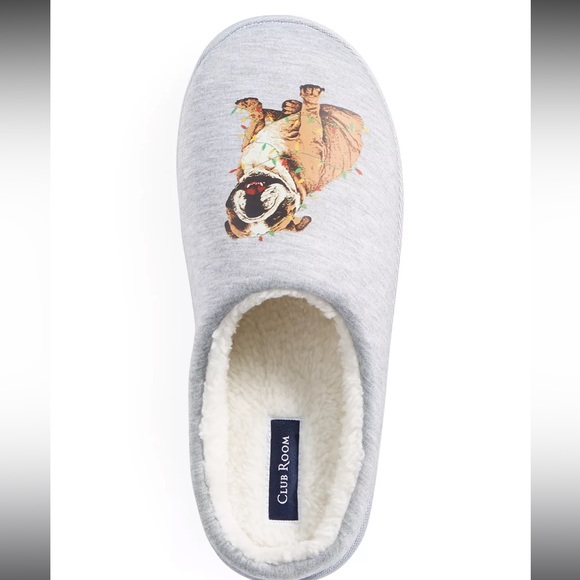 Club Room Other - Men’s English Bulldog Slippers. New in box. Small 6-7 Macy